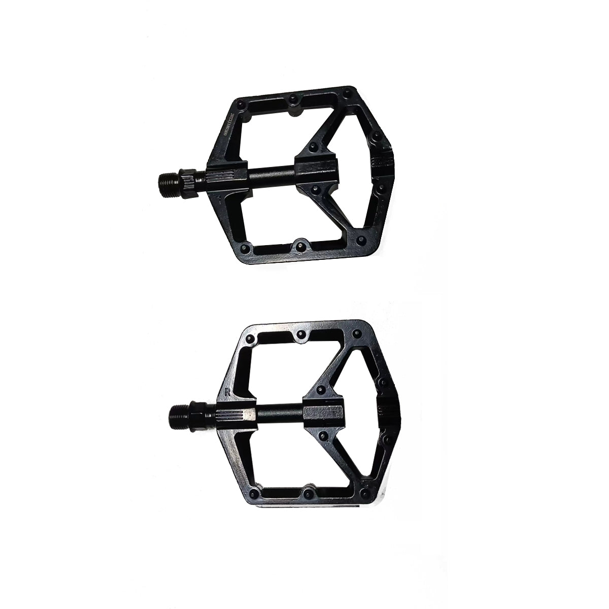 Pair of EU-LANKELEISI electric bike pedals with black and silver design, compatible with LANKELEISI electric bicycles.