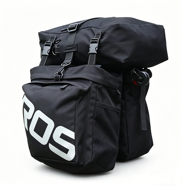 Bolsas de maletero 3 en 1 para bicicleta LANKELEISI doble lado  